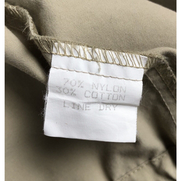 TRAVELSMITH Khaki Safari Cargo Jacket Women's Sz XL Beige Roll Tab Twill Pockets - Picture 5 of 13